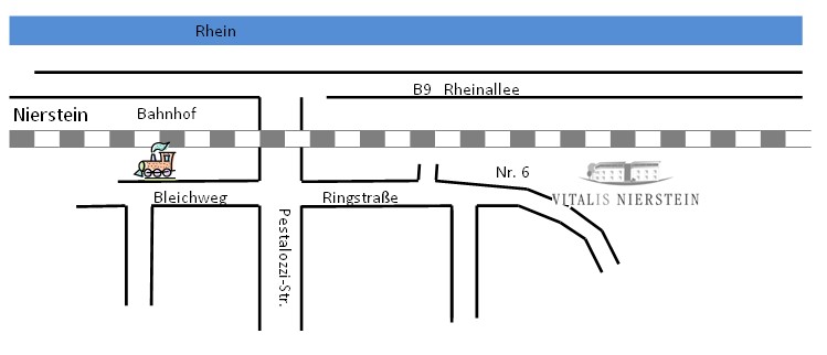 Lageplan Gesundheitszentrum Vitalis Nierstein